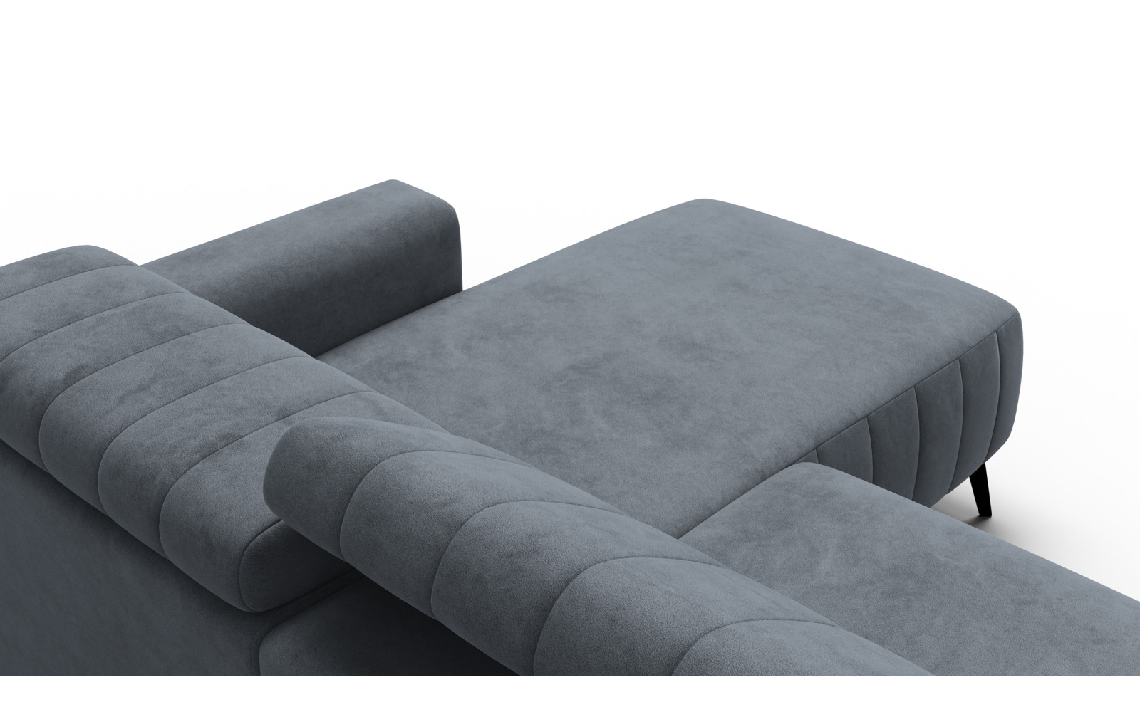 Ecksofa 4-Sitzer NORDEL, dunkelgrau