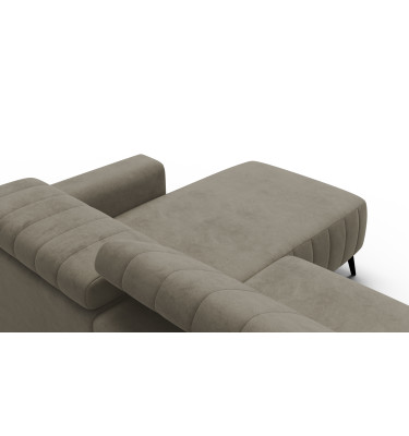 Ecksofa 4-Sitzer NORDEL, dunkles beige