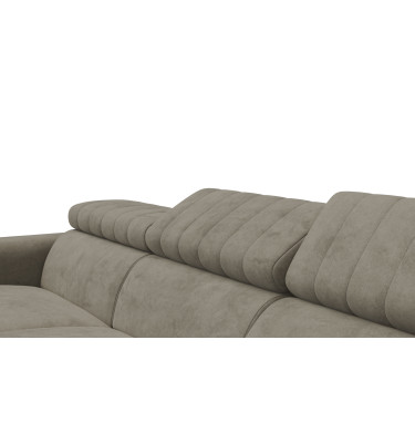 Ecksofa 4-Sitzer NORDEL, dunkles beige