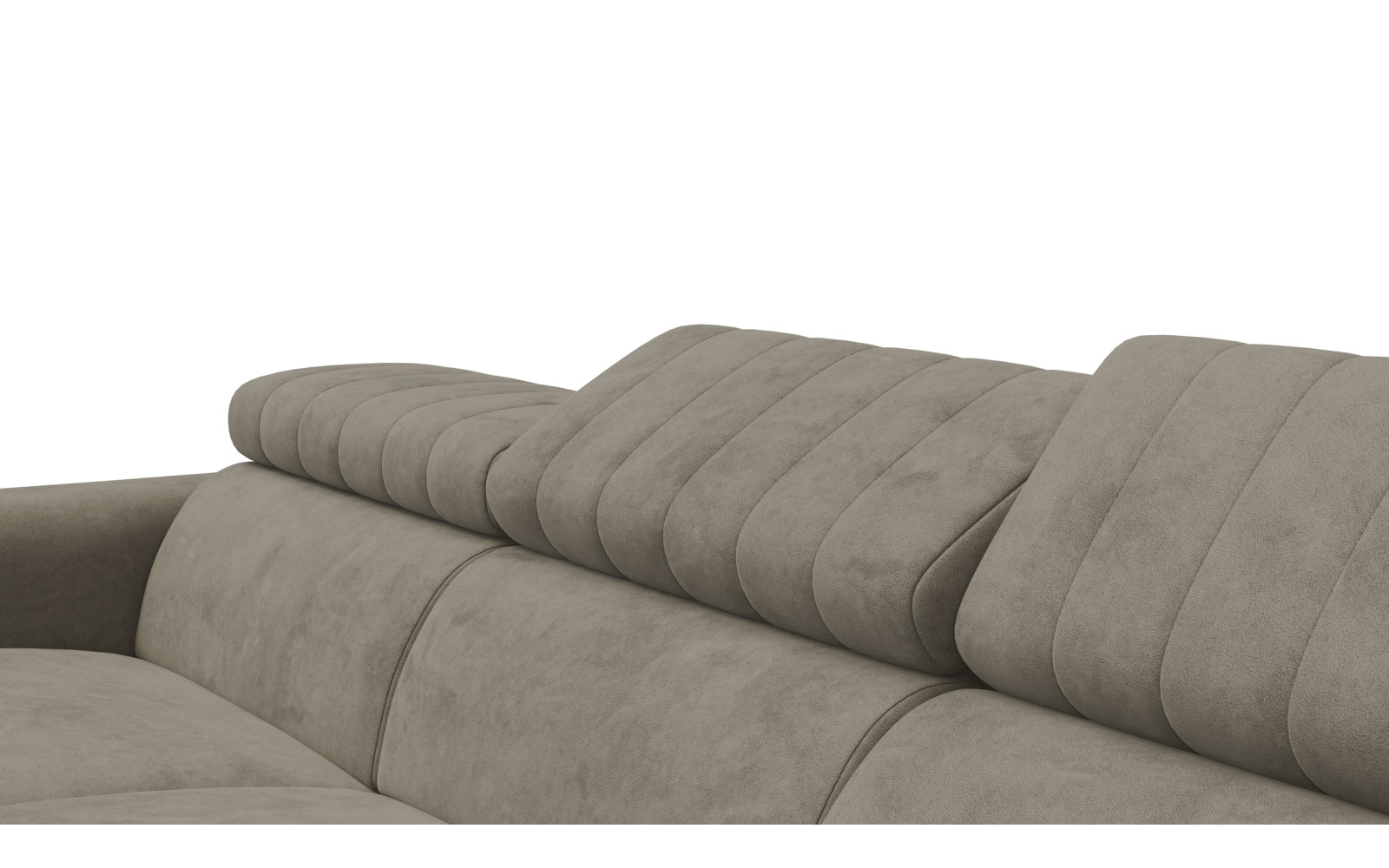 Ecksofa 4-Sitzer NORDEL, dunkles beige