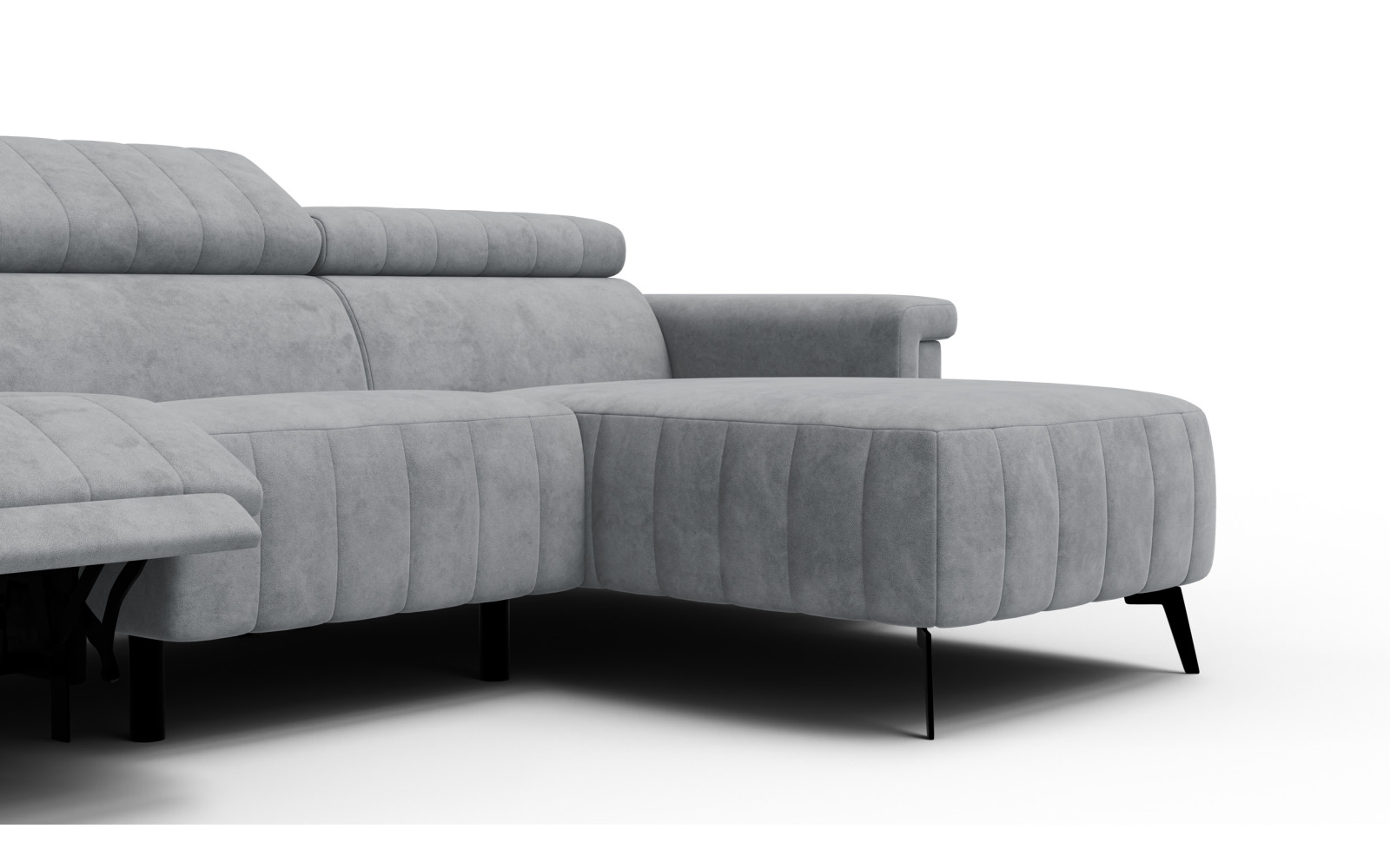 Ecksofa 4-Sitzer NORDEL, grau