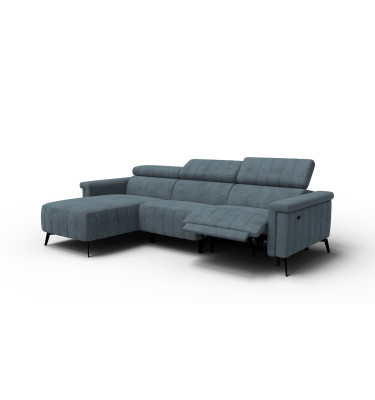 Ecksofa 4-Sitzer NORDEL, blaugrau