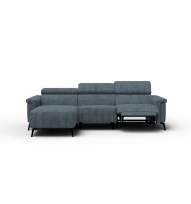Ecksofa 4-Sitzer NORDEL, blaugrau