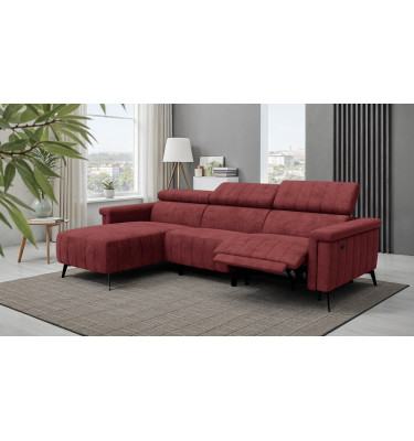 Ecksofa 4-Sitzer NORDEL, bordeaux