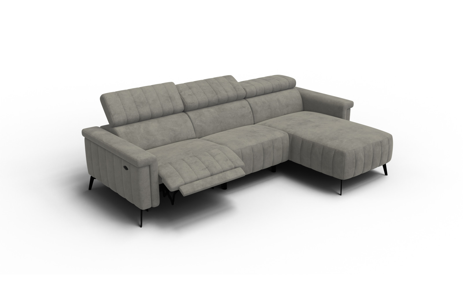 Ecksofa 4-Sitzer NORDEL, taupe