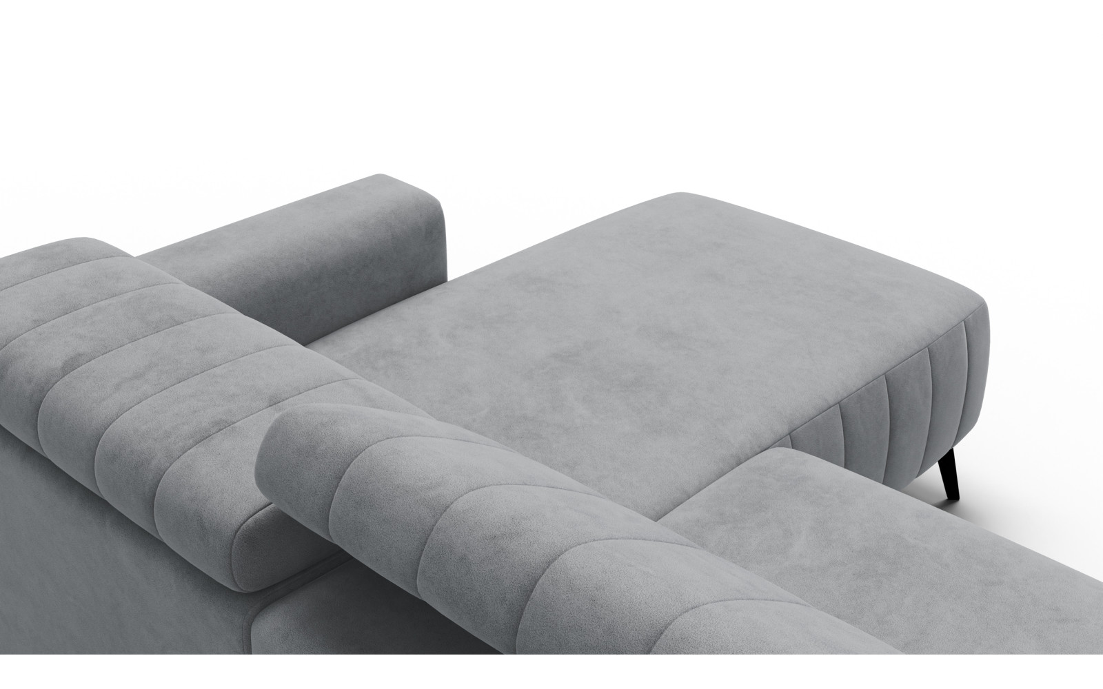 Ecksofa 4-Sitzer NORDEL, grau