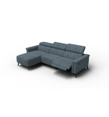 Ecksofa 4-Sitzer NORDEL, blaugrau