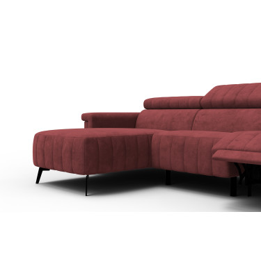 Ecksofa 4-Sitzer NORDEL, bordeaux