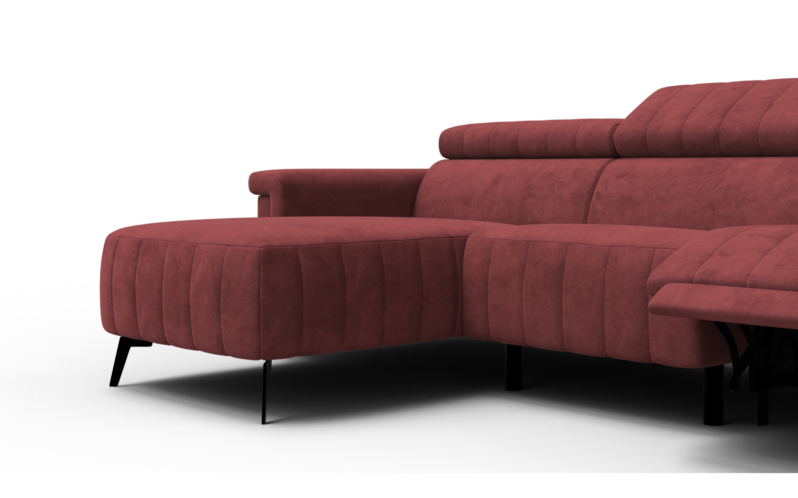 Ecksofa 4-Sitzer NORDEL, bordeaux