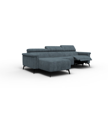 Ecksofa 4-Sitzer NORDEL, blaugrau