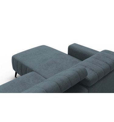 Ecksofa 4-Sitzer NORDEL, blaugrau