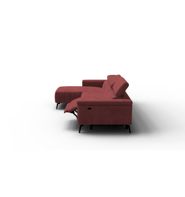 Ecksofa 4-Sitzer NORDEL, bordeaux