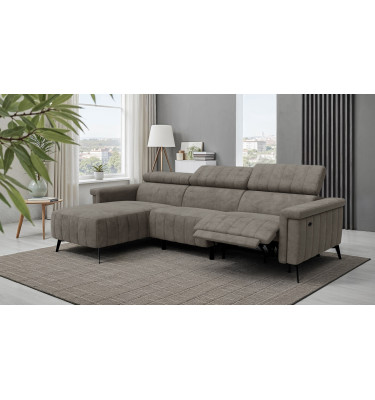 Ecksofa 4-Sitzer NORDEL, taupe