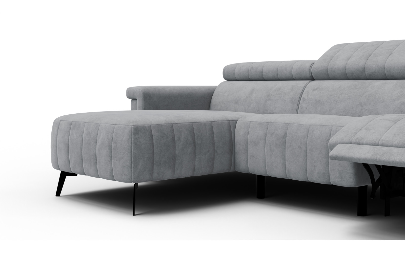 Ecksofa 4-Sitzer NORDEL, grau