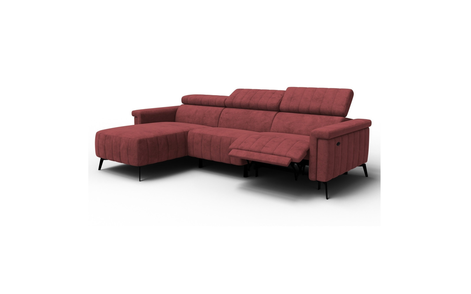 Ecksofa 4-Sitzer NORDEL, bordeaux