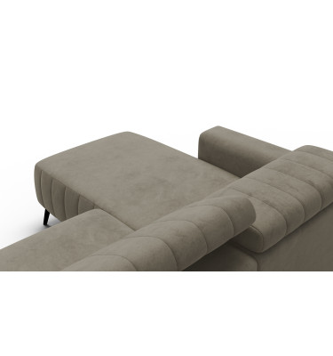 Ecksofa 4-Sitzer NORDEL, dunkles beige