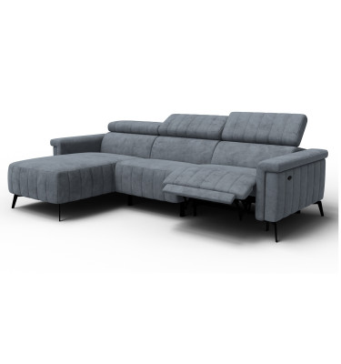 Ecksofa 4-Sitzer NORDEL, dunkelgrau