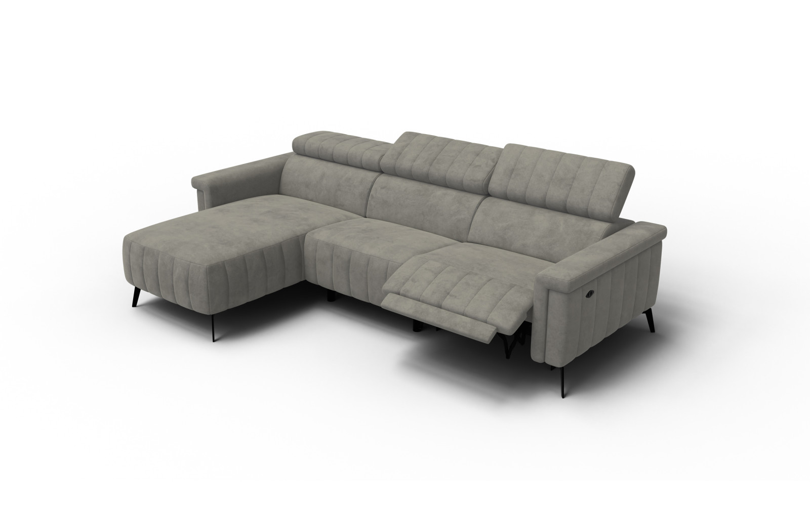 Ecksofa 4-Sitzer NORDEL, taupe