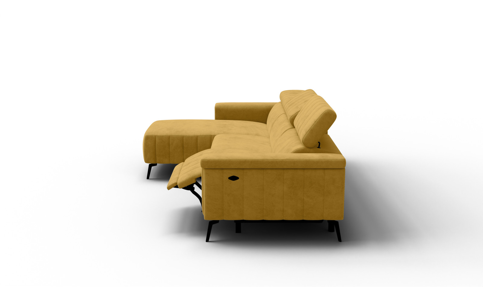 Ecksofa 4-Sitzer NORDEL, senfgelb