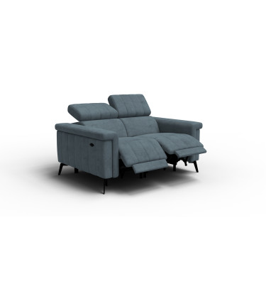 Relaxsofa 2-Sitzer NORDEL, blaugrau