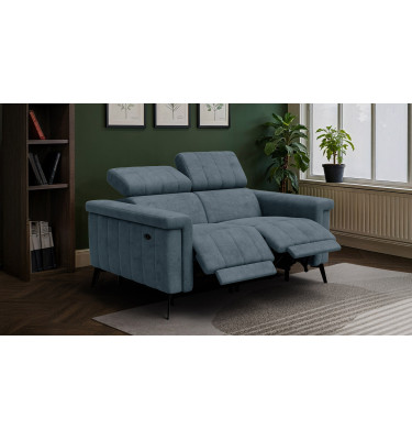 Relaxsofa 2-Sitzer NORDEL, blaugrau