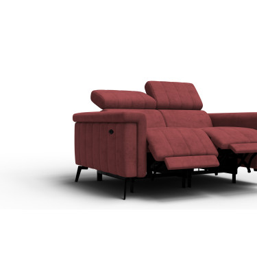 Relaxsofa 2-Sitzer NORDEL, bordeaux