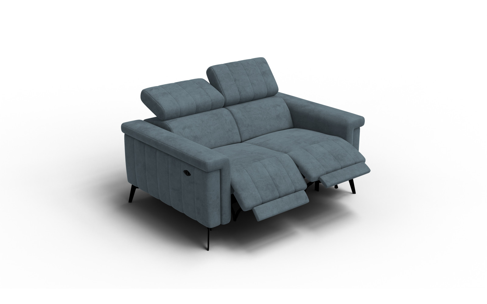 Relaxsofa 2-Sitzer NORDEL, blaugrau