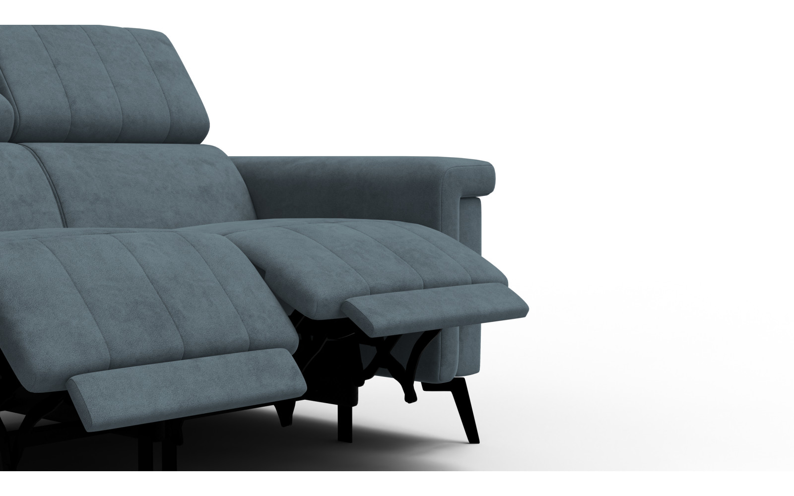 Relaxsofa 2-Sitzer NORDEL, blaugrau