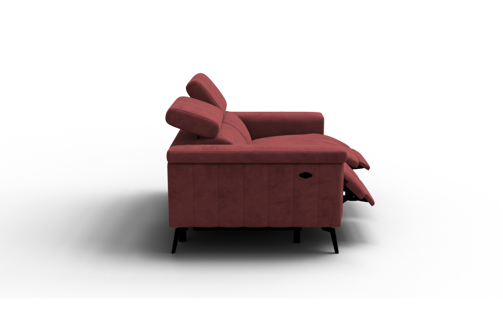 Relaxsofa 2-Sitzer NORDEL, bordeaux