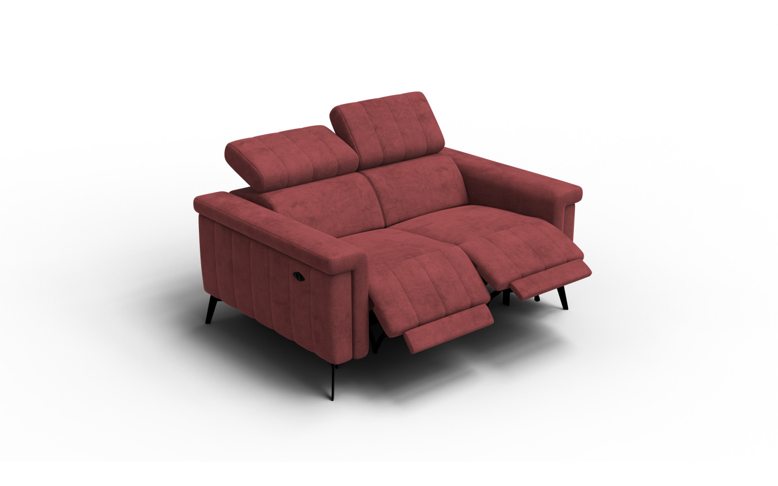 Relaxsofa 2-Sitzer NORDEL, bordeaux