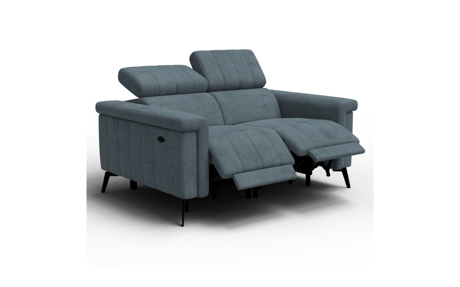 Relaxsofa 2-Sitzer NORDEL, blaugrau