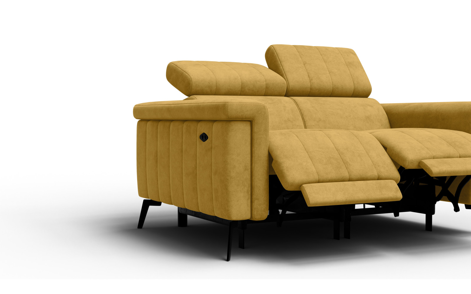 Relaxsofa 2-Sitzer NORDEL, senfgelb