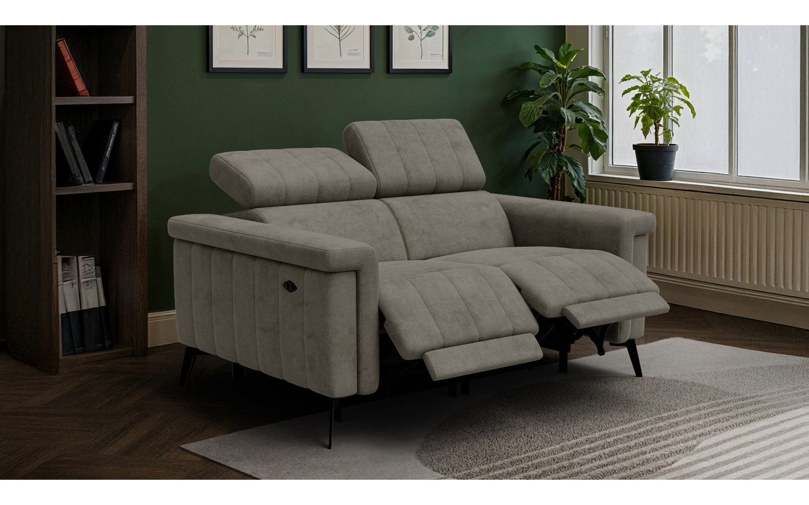 Relaxsofa 2-Sitzer NORDEL, taupe