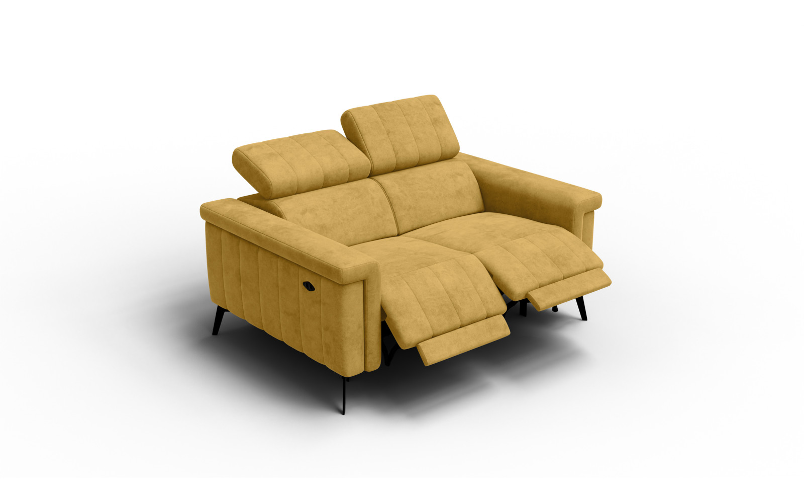 Relaxsofa 2-Sitzer NORDEL, senfgelb