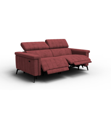 Relaxsofa 3-Sitzer NORDEL, bordeaux