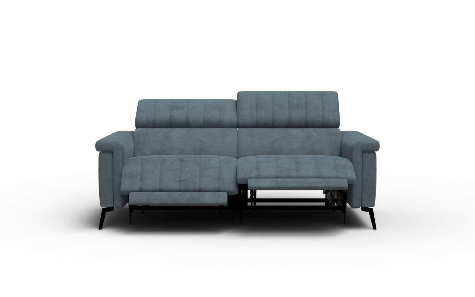 Relaxsofa 3-Sitzer NORDEL, blaugrau