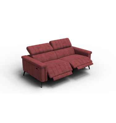 Relaxsofa 3-Sitzer NORDEL, bordeaux
