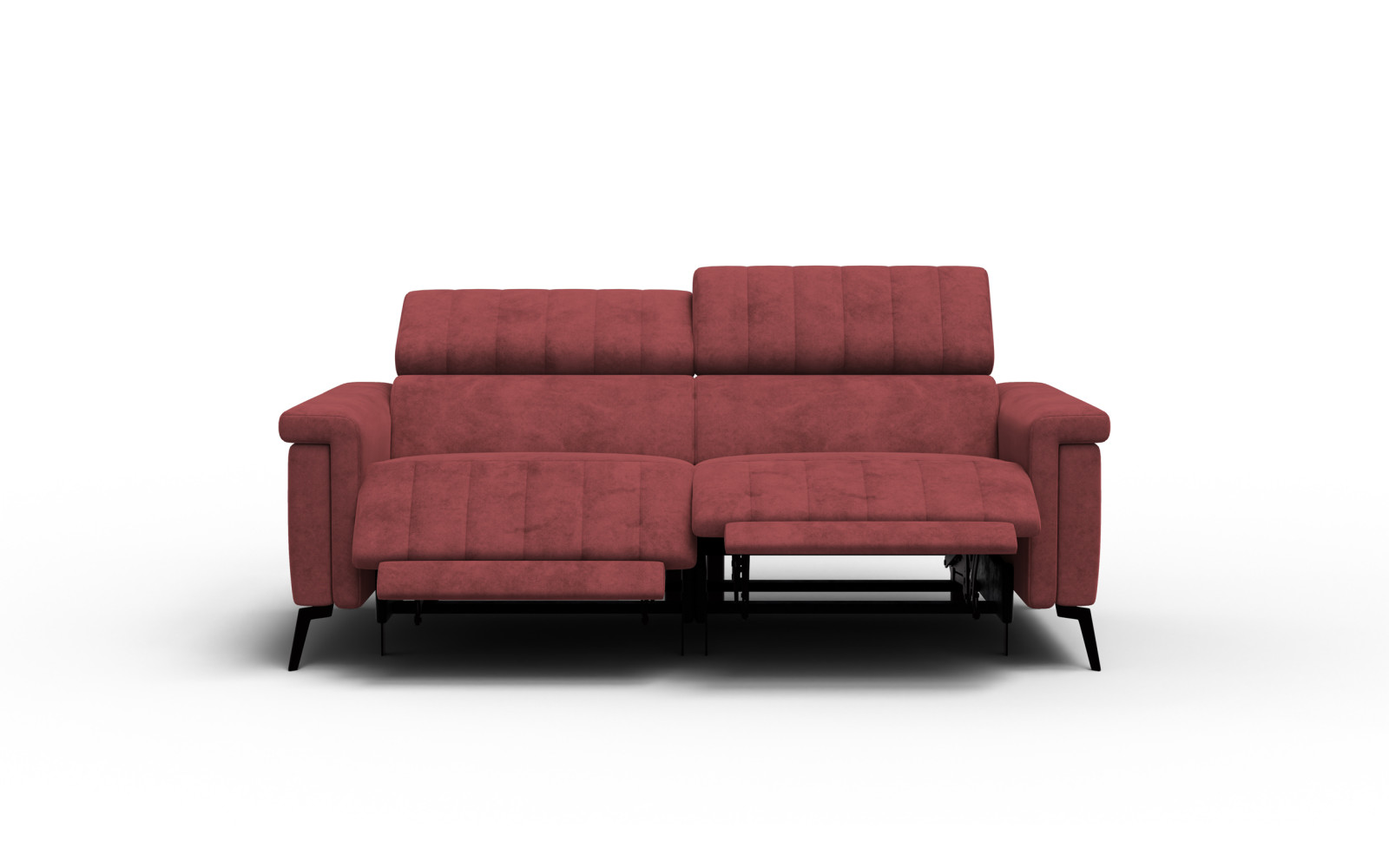 Relaxsofa 3-Sitzer NORDEL, bordeaux