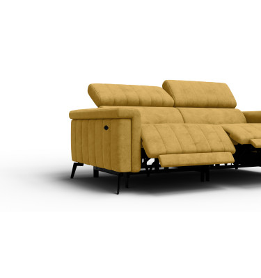 Relaxsofa 3-Sitzer NORDEL, senfgelb