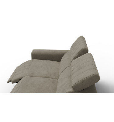 Relaxsofa 3-Sitzer NORDEL, dunkles beige