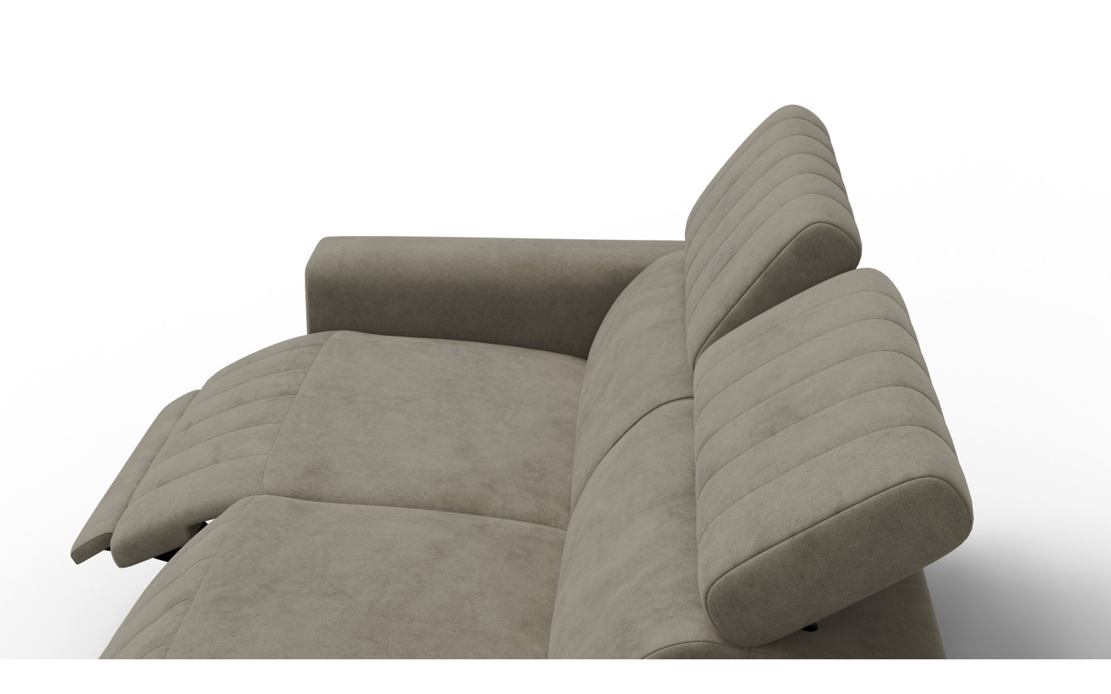 Relaxsofa 3-Sitzer NORDEL, dunkles beige