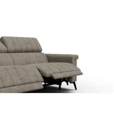Relaxsofa 3-Sitzer NORDEL, dunkles beige