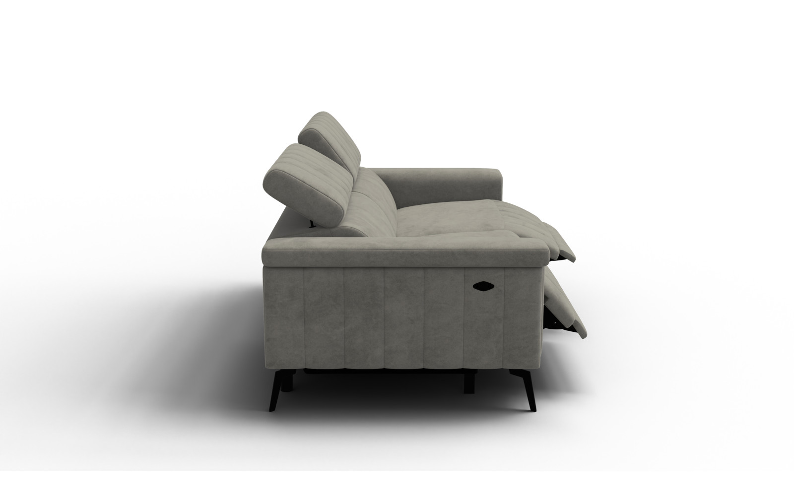 Relaxsofa 3-Sitzer NORDEL, taupe