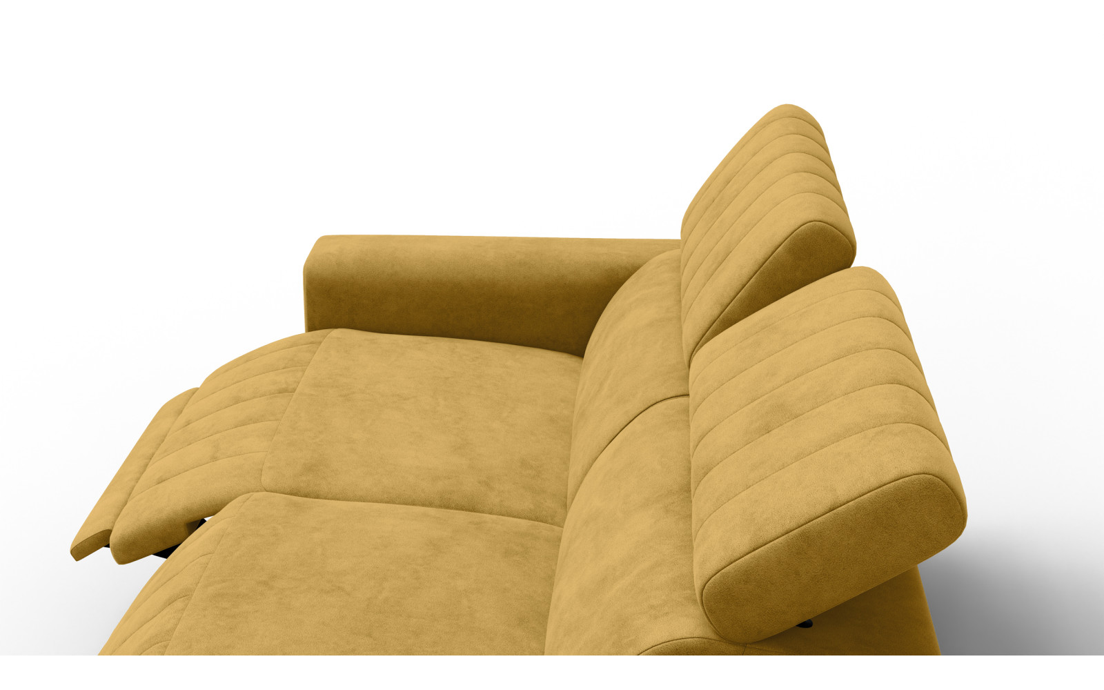 Relaxsofa 3-Sitzer NORDEL, senfgelb