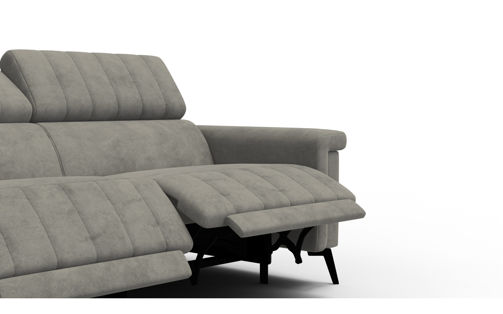Relaxsofa 3-Sitzer NORDEL, taupe