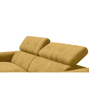 Relaxsofa 3-Sitzer NORDEL, senfgelb