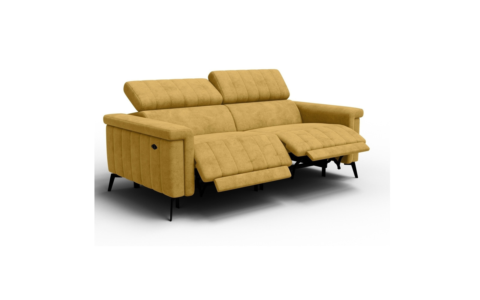 Relaxsofa 3-Sitzer NORDEL, senfgelb