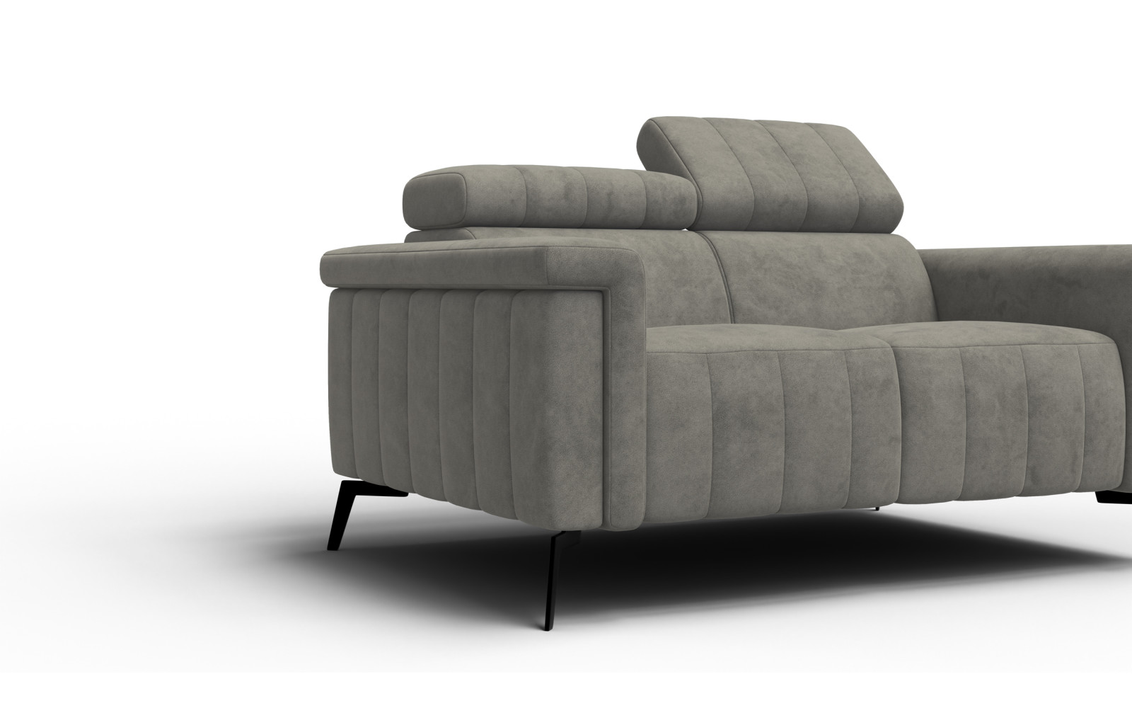 Sofa 2-Sitzer NORDEL, taupe