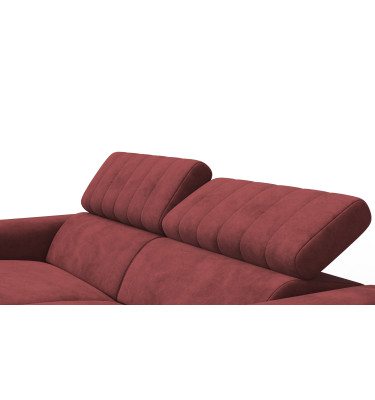 Relaxsofa 3-Sitzer NORDEL, bordeaux