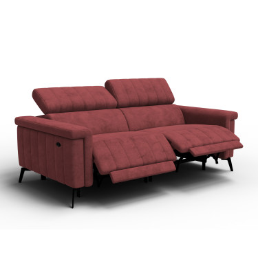 Relaxsofa 3-Sitzer NORDEL, bordeaux